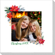 Poinsettia Frame with Text Photo Napkins Image 2 of 2